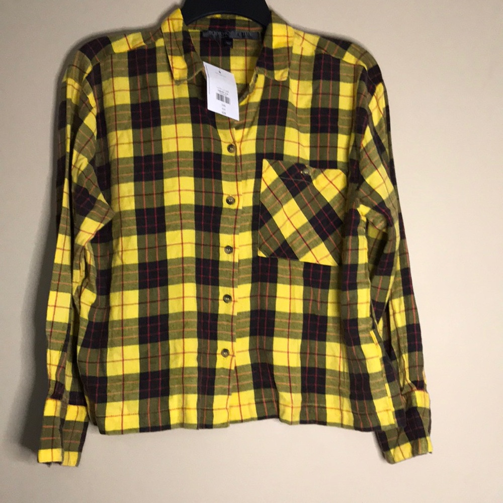 TopShop Washed Boxy Check Shirt - Picture 5 of 11